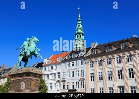 Bishop Absalon Monument, Hojbro Plads, Kopenhagen, Zealand, Dänemark, Skandinavien, Europa Stockfoto