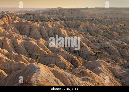 Naturfotograf Ingo Arndt, die Bilder von Badlands National Park, South Dakota, USA, September 2014. Stockfoto