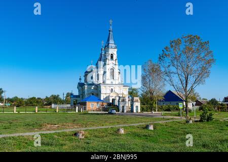 Kleine schöne Kirche in der Nähe von Rostow-am-Don, Rostow Oblast, Russland, Eurasien Stockfoto