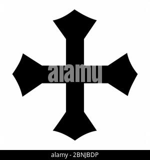 Kreuz Pommee-Symbol Stock Vektor