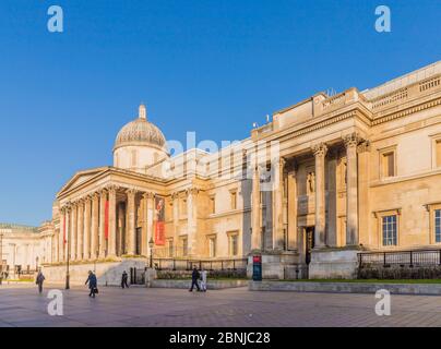 Nationalgalerie, Trafalgar Square, London, England, Vereinigtes Königreich, Europa