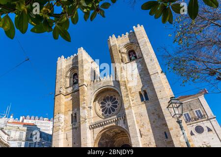 Kathedrale von Lissabon (SE), eine römisch-katholische Kathedrale in Lissabon, Portugal, Europa Stockfoto