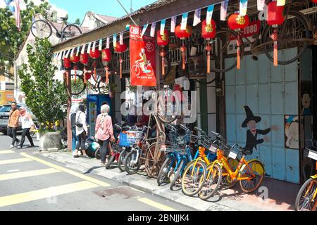 Malaysia,Malaisie,île,Insel,Insel,Penang,Malacca,ville,Stadt,Stadt,George Town,vielle ville,Altstadt,Altstadt,Altstadt Stockfoto