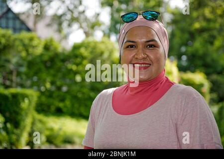 Malaysia,Malaisie,île,Insel,Insel,Langkawi,Malacca,femme malaisienne,Malaysische Frau,Malaysische Frau,Porträt,Porträt Stockfoto