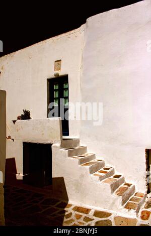 Griechenland, Insel Antiparos, Haus im alten venezianischen Schloss von Antiparos. Stockfoto