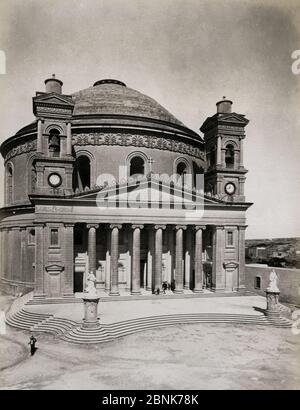 Die Basilika Mariä Himmelfahrt, allgemein bekannt als die Rotunde von Mosta oder der Mosta Dome, Malta Stockfoto