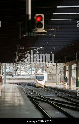 Bahnumläufe im spanischen Eisenbahnnetz Stockfoto