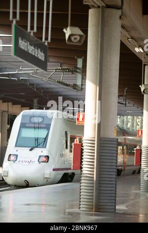 Bahnumläufe im spanischen Eisenbahnnetz Stockfoto