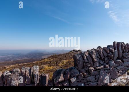 Bergwanderung in Pentland Hills, Frühling. Schottland Stockfoto