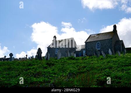 Grabsteine auf dem Friedhof St. Ives Stockfoto