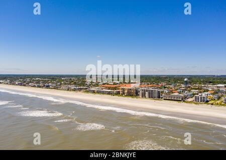 Luftbild Strandwohnungen Jacksonville Beach FL Stockfoto