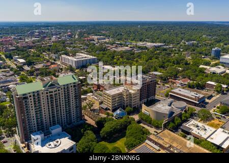 Luftbild Apartments im Stadtzentrum Tallahassee FL Stockfoto