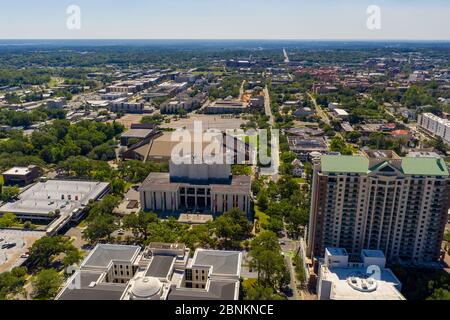 Luftaufnahme Downtown Tallahassee FL Stockfoto