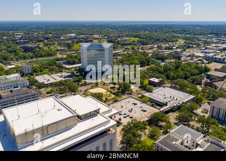 Luftbild Innenstadt Tallahassee FL Stockfoto