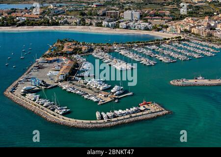 Port d'Alcudia, Mallorca, Balearen, Spanien Stockfoto