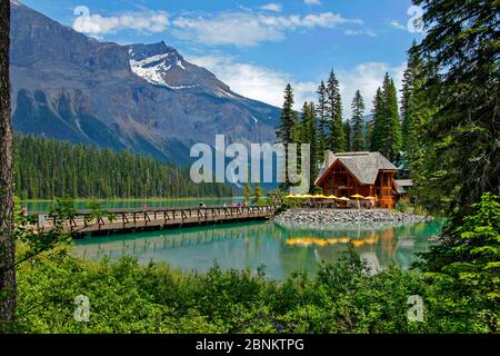 Emerald Lake, Yoho National Park, British Columbia, Rocky Mountains, Kanada Stockfoto