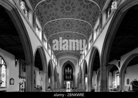 Innenansicht der Chelmsford Kathedrale, Chelmsford City, Essex County, England, UK Stockfoto