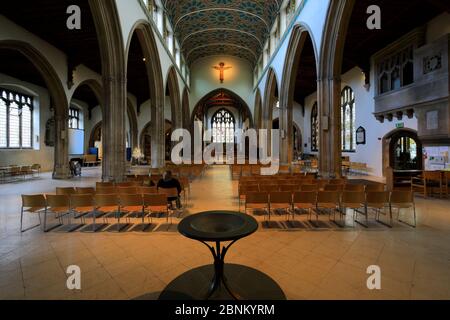 Innenansicht der Chelmsford Kathedrale, Chelmsford City, Essex County, England, UK Stockfoto