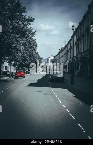 Straßenfotos, die in Cheltenham während der Sperrung 2020 aufgenommen wurden Stockfoto