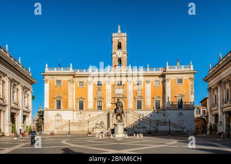 Italien Latium Rom in Lockdown: Piazza del Campidoglio Credit: Realy Easy Star/Alamy Live News Stockfoto