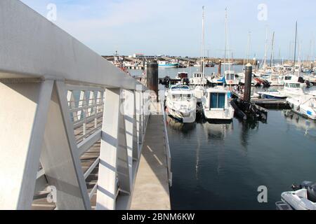 Der Hafen von l'herbaudière auf der Insel noirmoutier (frankreich) Stockfoto