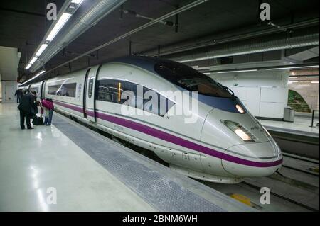 Bahnumläufe im spanischen Eisenbahnnetz Stockfoto