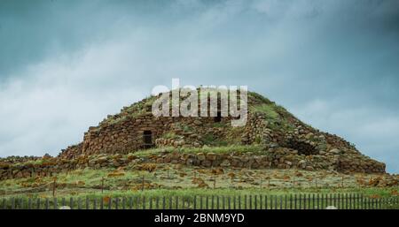 Historische Festung der Region Sardinien, war die nuraghe die Residenz der Hauptstämme Stockfoto