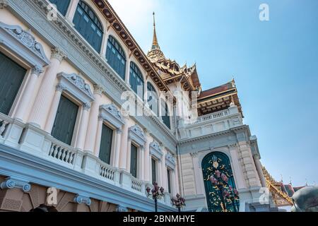Bangkok / Thailand - 19. Januar 2020: Grand Palace heißt dieser Ort. Dieser Palast beliebtesten Ziel für Touristen Stockfoto