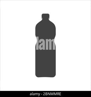 Flasche Symbol Symbol Vorlage schwarz Farbe editierbar. Einfache Logo Vektor Illustration für Grafik-und Web-Design. Vektor Stockfoto