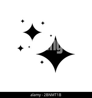 Shine Sterne Symbol Hintergrund einfaches Design Stockfoto