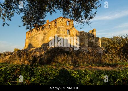 Europa, Polen, Schlesien, Krakau-Tschenstochau Hochland / Polnisches Jura - Schloss Siewierz Stockfoto