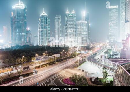 Asien, Shanghai, Pudong, Lujiazui, Stockfoto