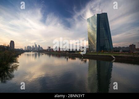 Deutschland, Frankfurt am Main, EZB-Gebäude Stockfoto