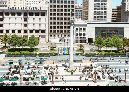 Union Square, San Francisco, Kalifornien, USA Stockfoto