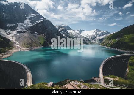 Österreich, Salzburg, Kaprun Hochgebirgsstauseen Stockfoto