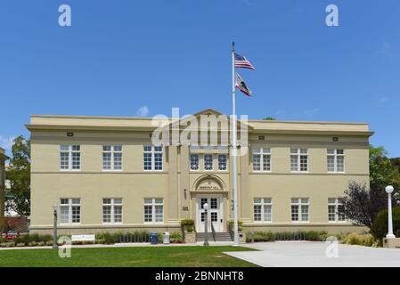 ORANGE, KALIFORNIEN - 14. MAI 2020: Roosevelt Hall auf dem Campus der Chapman University. Stockfoto