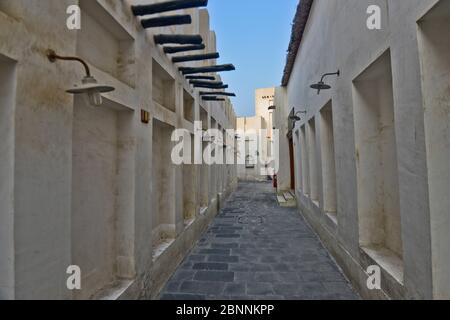 Leere Straßen in Souq Waqif, Doha, Katar Stockfoto
