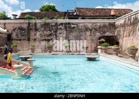 Taman Sari Wasserburg, Yogyakarta, Java, Indonesien Stockfoto