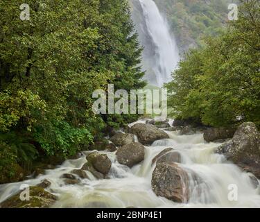 Partschins Wasserfall, Südtirol, Italien Stockfoto