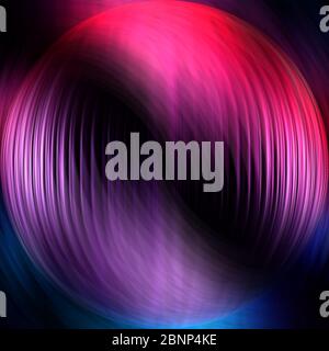 3d-Rendering sphärische Linien, Farben, abstrakt futuristischen Hintergrund Stockfoto