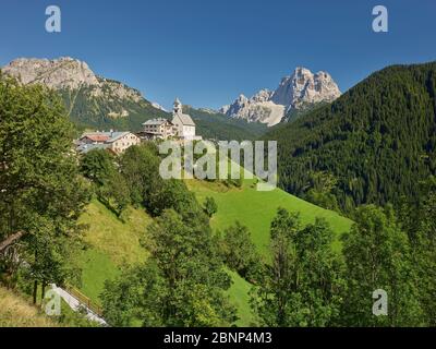 Santa Lucia, Monte Pelmo, Venetien, Italien Stockfoto