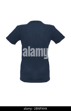 Mockup einer Vorlage von einer Frau, die t-shirt Farbe auf weißem Hintergrund Stockfoto