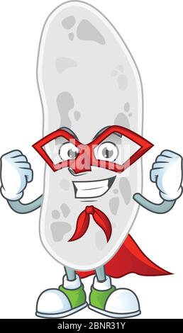 Gemmatimonadetes Zeichnungskonzept als Super-Held durchgeführt Stock Vektor