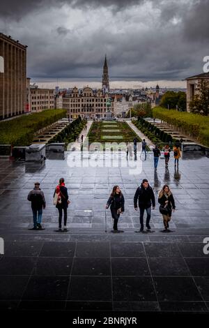 Europa, Belgien, Brüssel, Stadt, Innenstadt, Mont des Arts, Kunstberg Stockfoto