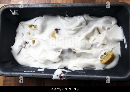 Hausgemachte Plätzchen Teig Eis Stockfoto