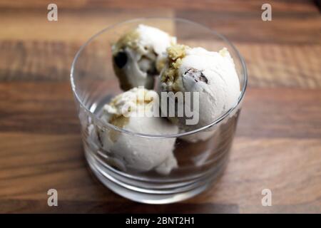 Hausgemachte Plätzchen Teig Eis Stockfoto