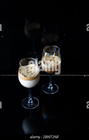 Dalgona Kaffee Stockfoto