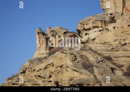 Berge bei Uplistsikhe in der Nähe von Gori. Shida Kartli Region. Georgien Stockfoto