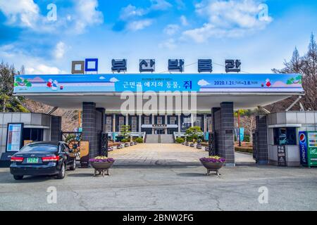 Busan, Südkorea 1/17/2020 Eingang Zum Busan Museum Stockfoto