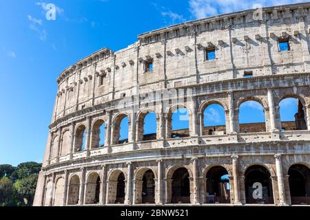 Rom, Italien - 24. april 2016: Blick auf das Kolosseum, in Rom, Italien Stockfoto